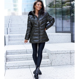 Stivaletti in vernice nera con strass Sfaranda nero 1