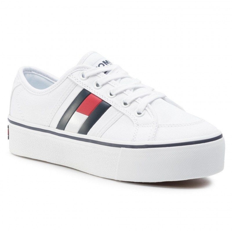 Tommy Hilfiger Tommy Jeans Sneaker Flatform Flag EN0EN00944-YBR bianco 1