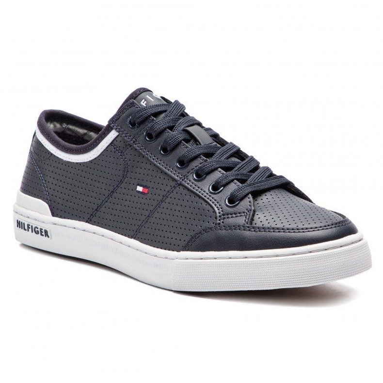 Tommy Hilfiger Core Corporate Leather Sneaker M scarpe FM0FM00552-403 blu 1