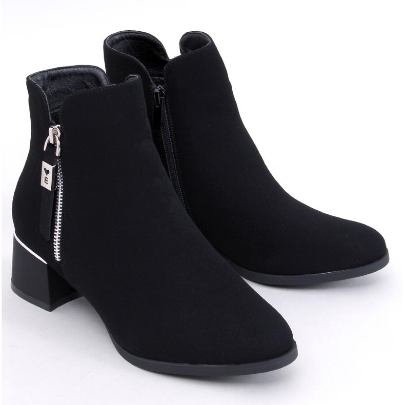Leines Stivaletti neri con tacco basso nero 1