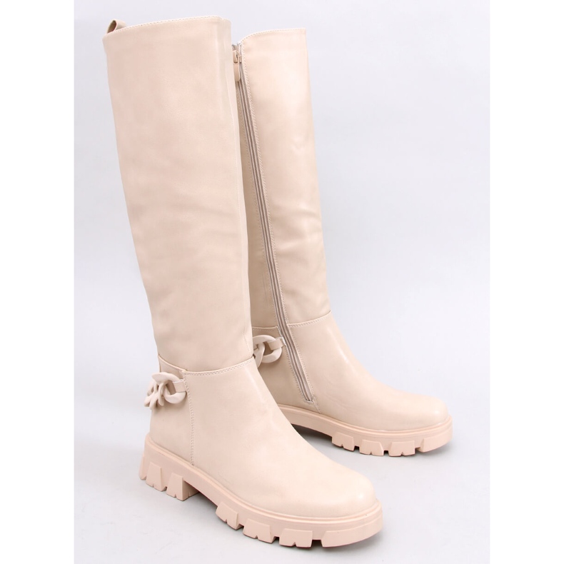 Stivali da donna con catena Guest Beige 1
