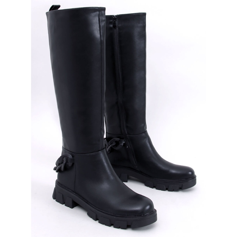 Stivali da donna con catena Guest Nero 1