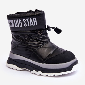 Stivali da neve isolati per bambini con cerniera Black Big Star MM374195 nero 1