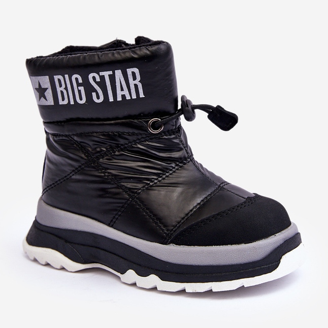 Stivali da neve isolati per bambini con cerniera Black Big Star MM374195 nero 1
