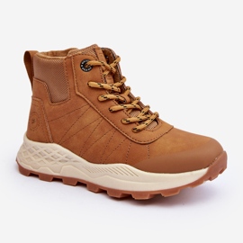 Scarpe da trekking isolate Camel Big Star per bambini Trappers MM374202 marrone 1
