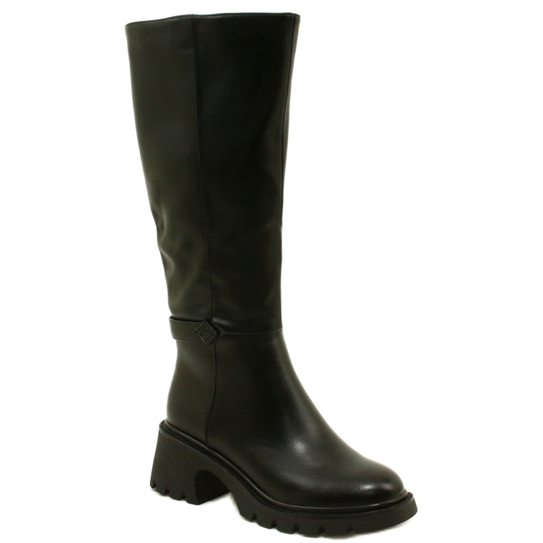 Stivali a ruote alte femminili Black Filippo nero 1