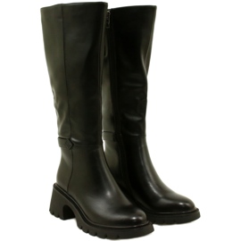 Stivali a ruote alte femminili Black Filippo nero 3
