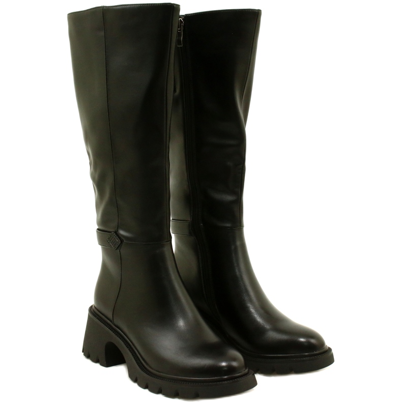Stivali a ruote alte femminili Black Filippo nero 3