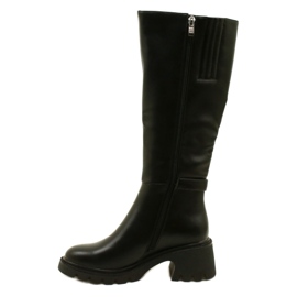 Stivali a ruote alte femminili Black Filippo nero 2