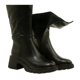 Stivali a ruote alte femminili Black Filippo nero 5