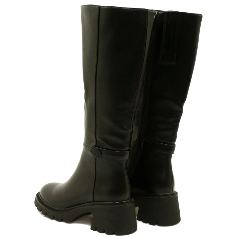 Stivali a ruote alte femminili Black Filippo nero 6