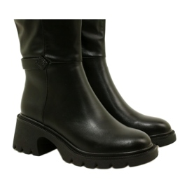 Stivali a ruote alte femminili Black Filippo nero 4