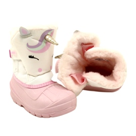 Scarponi da neve per calzature per bambini Befado 160P013 rosa 4