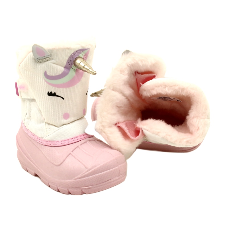 Scarponi da neve per calzature per bambini Befado 160P013 rosa 4