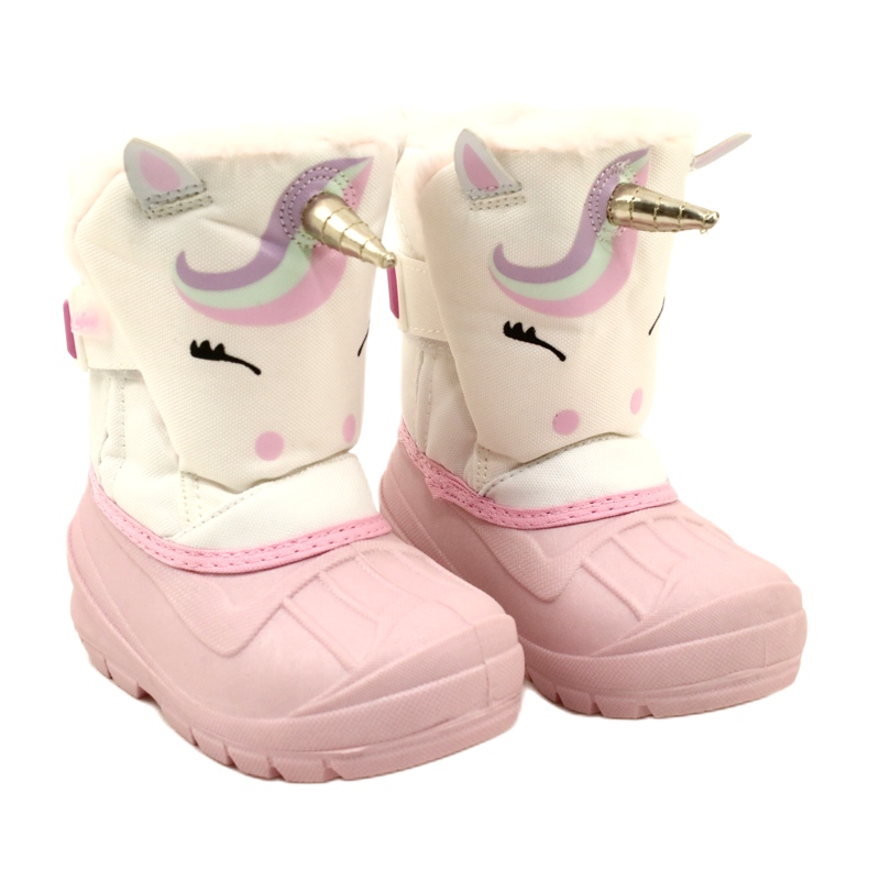 Scarponi da neve per calzature per bambini Befado 160P013 rosa 2
