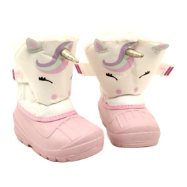Scarponi da neve per calzature per bambini Befado 160P013 rosa 5