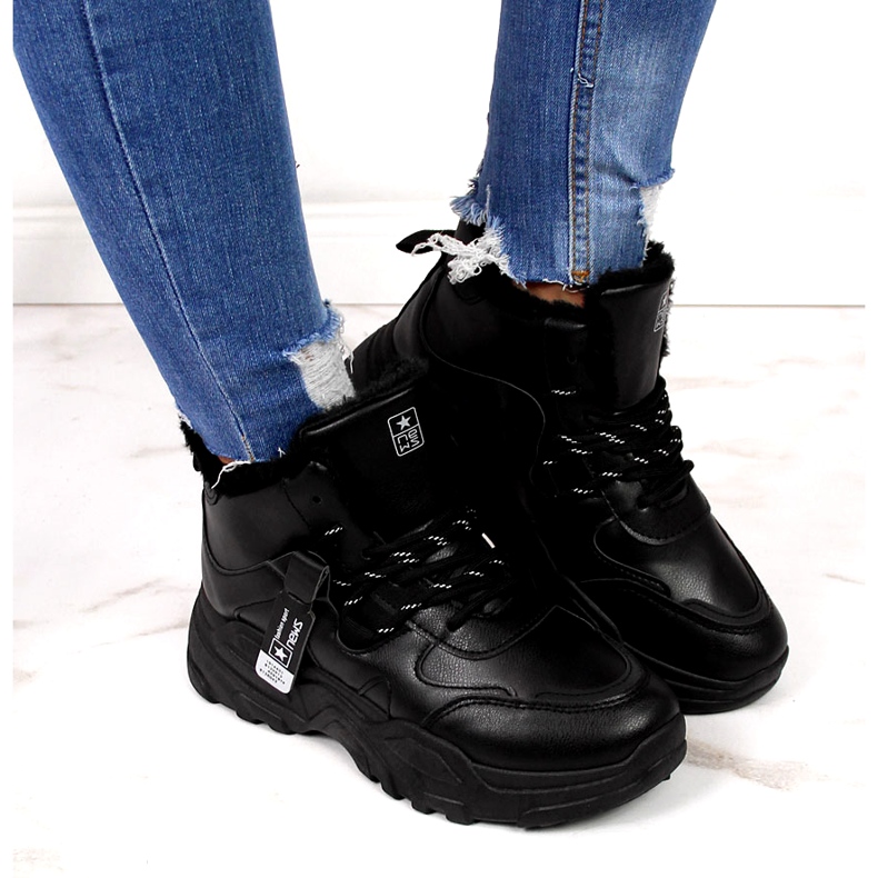 News Stivali da neve per sneakers isolanti da donna neri nero 4