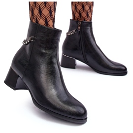 Seastar Stivali da donna a ruote basse con catena nera nero 4