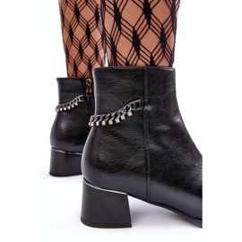 Seastar Stivali da donna a ruote basse con catena nera nero 3