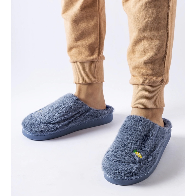 Pantofole Collinsville blu navy 1