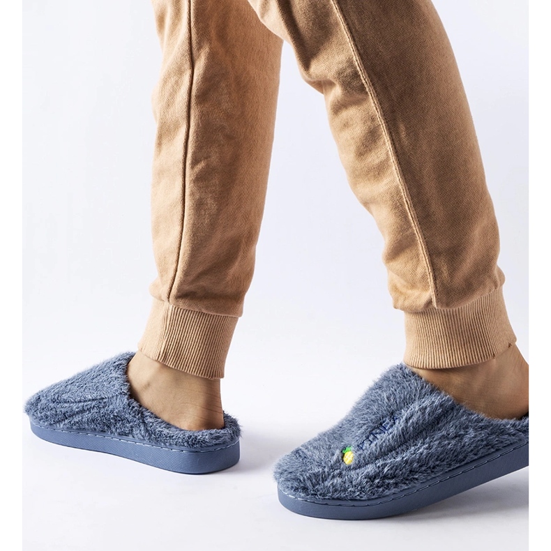 Pantofole Collinsville blu navy 2