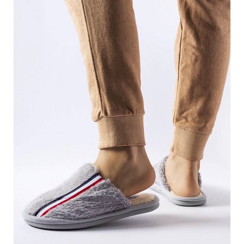 Pantofole grigie grigio 1