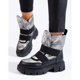 Doposci da donna Shelovet argento nero 1