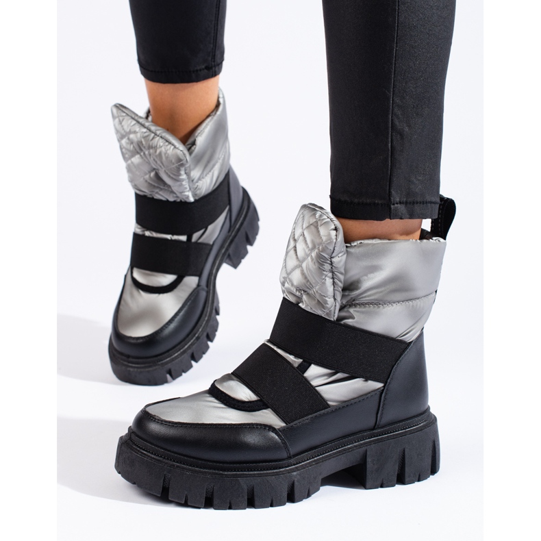 Doposci da donna Shelovet argento nero 1