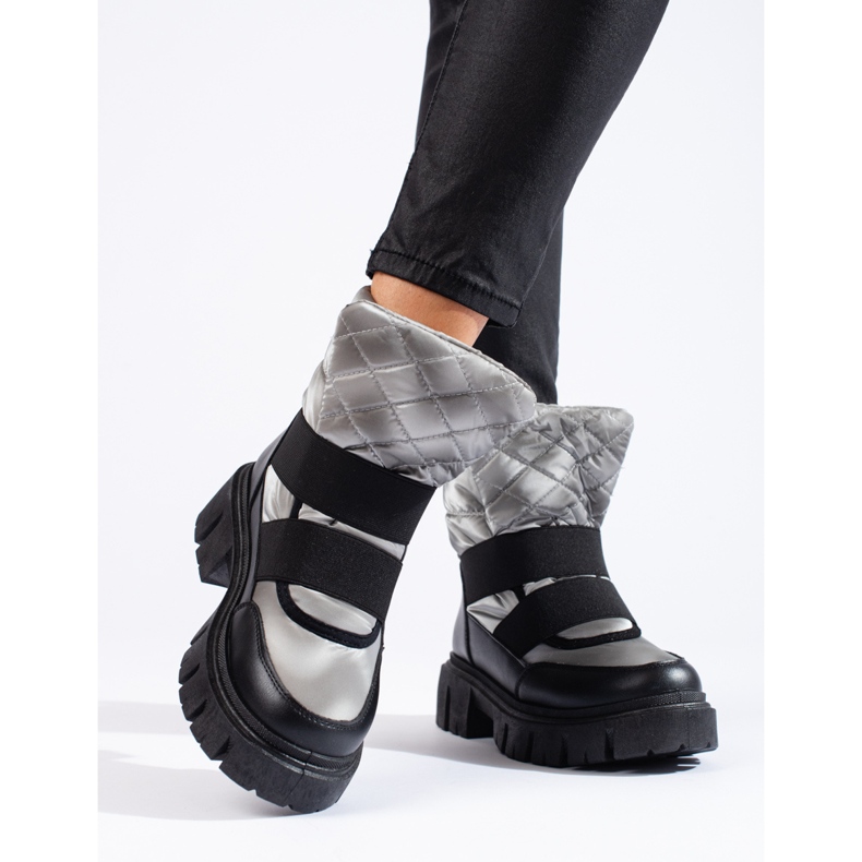 Doposci da donna Shelovet argento nero 2