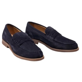 Tommy Hilfiger mocassino in pelle scamosciata M FM0FM02867 scarpe blu 1