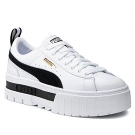Scarpe Puma Mayze Leather Wn W 381983-01 bianco 1