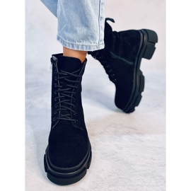 Lavoratori in pelle scamosciata Dazy Black nero 2