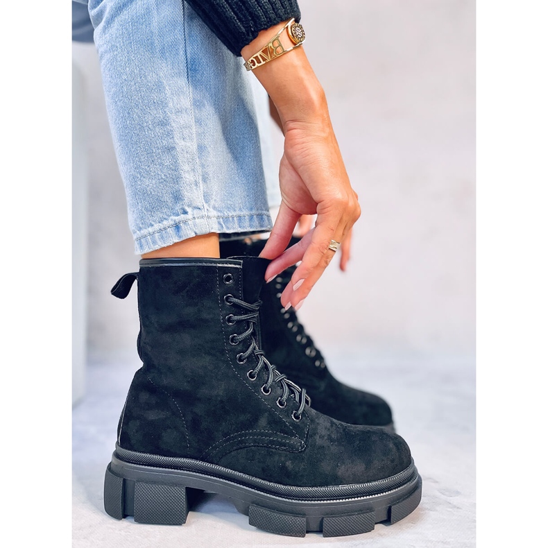 Lavoratori in pelle scamosciata Dazy Black nero 1