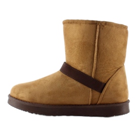 Emusy da donna con frange K1661504 Camel marrone 1