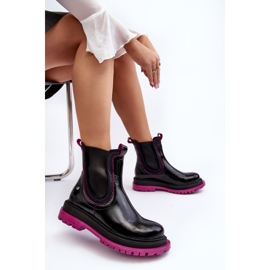 Stivaletti Chelsea in pelle da donna Maciejka 06199 Neri nero 1