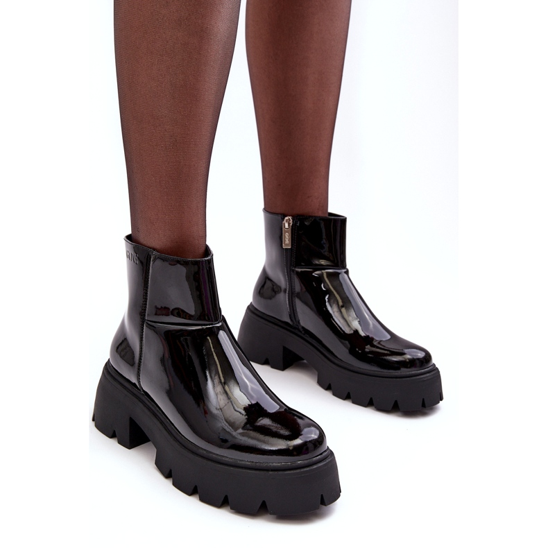 Stivali da Donna in Vernice GOE MM2N4058 Nero 2