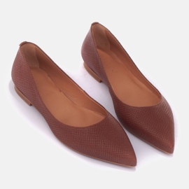 Marco Shoes Ballerine sottili marrone 1