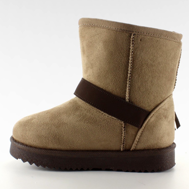 Emuski per bambini con Frędzlami K1647404 Taupe beige 2