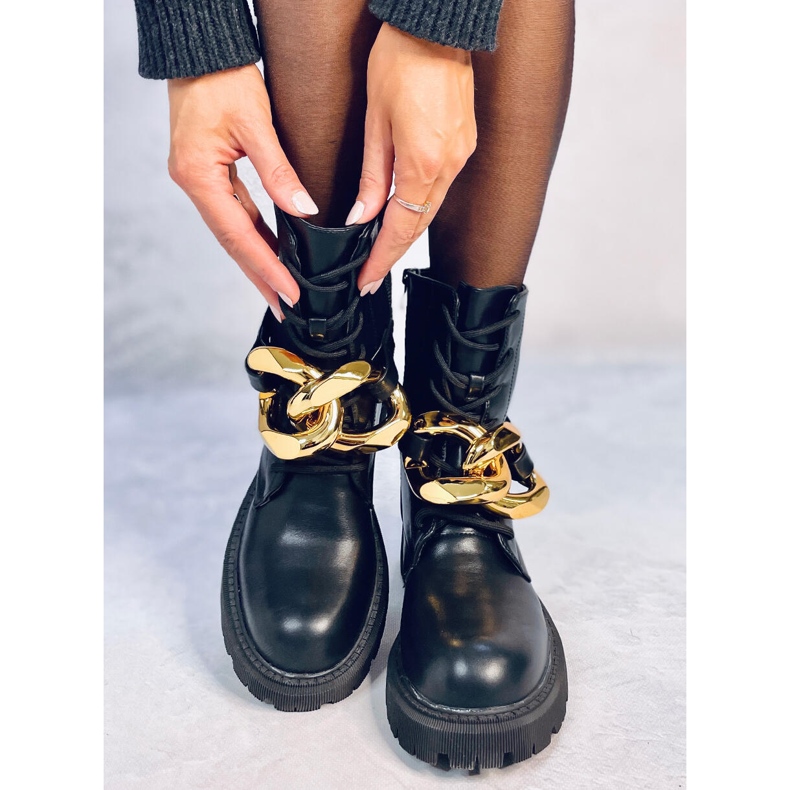 Stivali stringati Barkley Black nero 1