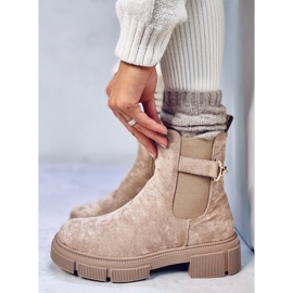 Stivaletti Chelsea da donna Chance Khaki beige 1