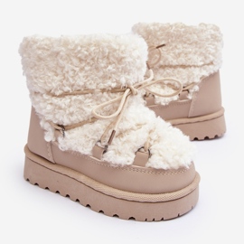 Caldi stivali da neve per bambini, Beige, Asija 1