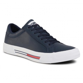 Tommy Hilfiger Tommy Jeans Essential Sneaker in pelle M EM0EM00567-C87 scarpe blu 1