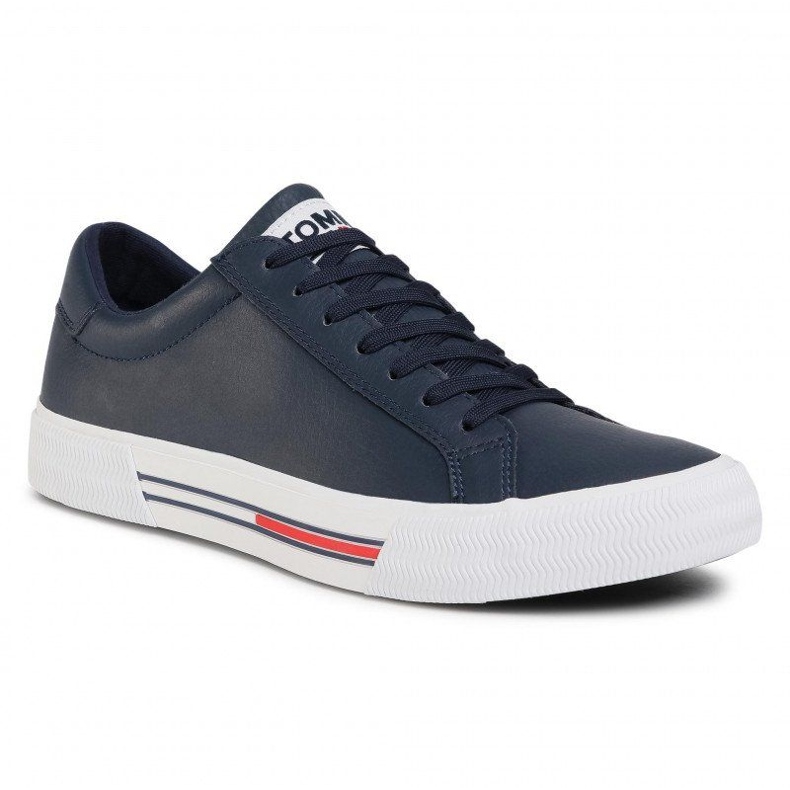 Tommy Hilfiger Tommy Jeans Essential Sneaker in pelle M EM0EM00567-C87 scarpe blu 1