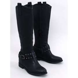 Stivali con zeppa nascosta Watson Black nero 1