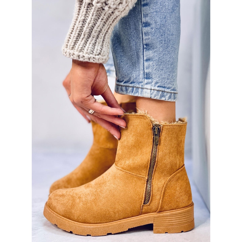 Stivali bassi Kallen Camel marrone 1