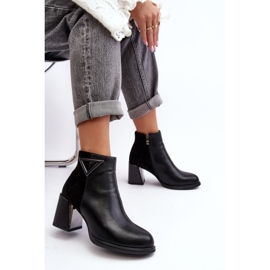 S.Barski Stivaletti in pelle da donna D&amp;A CR8171 Nero 2