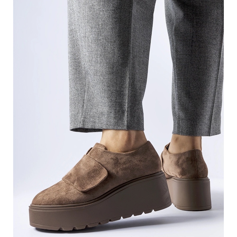 Scarpe con plateau Pallet marroni marrone 1