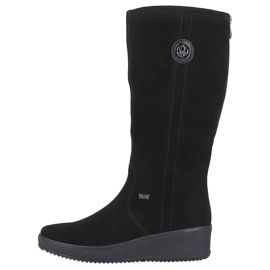 Stivali in nabuk isolati con lana di pecora Rieker Y4470 nero 1