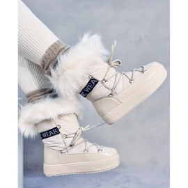 Kendals Stivali da neve in pelliccia beige 2