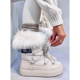 Kendals Stivali da neve in pelliccia beige 1